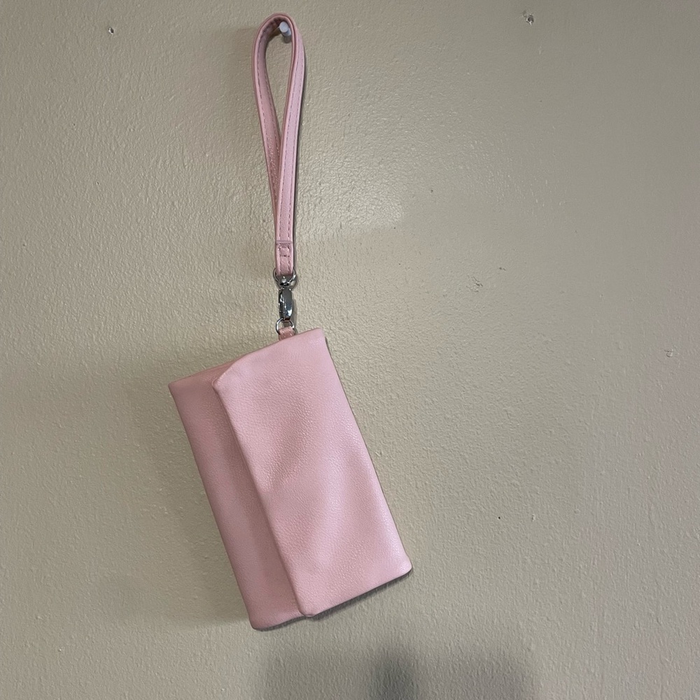 Light pink clutch/wristlet